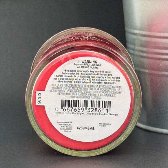 BBW Winter Candy Apple Bath & Body Works Single Wick Candle - Picture 9 of 10